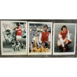 Arsenal Signed Football Photos: Folder containing