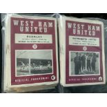 West Ham Home Football Programmes: The start of th