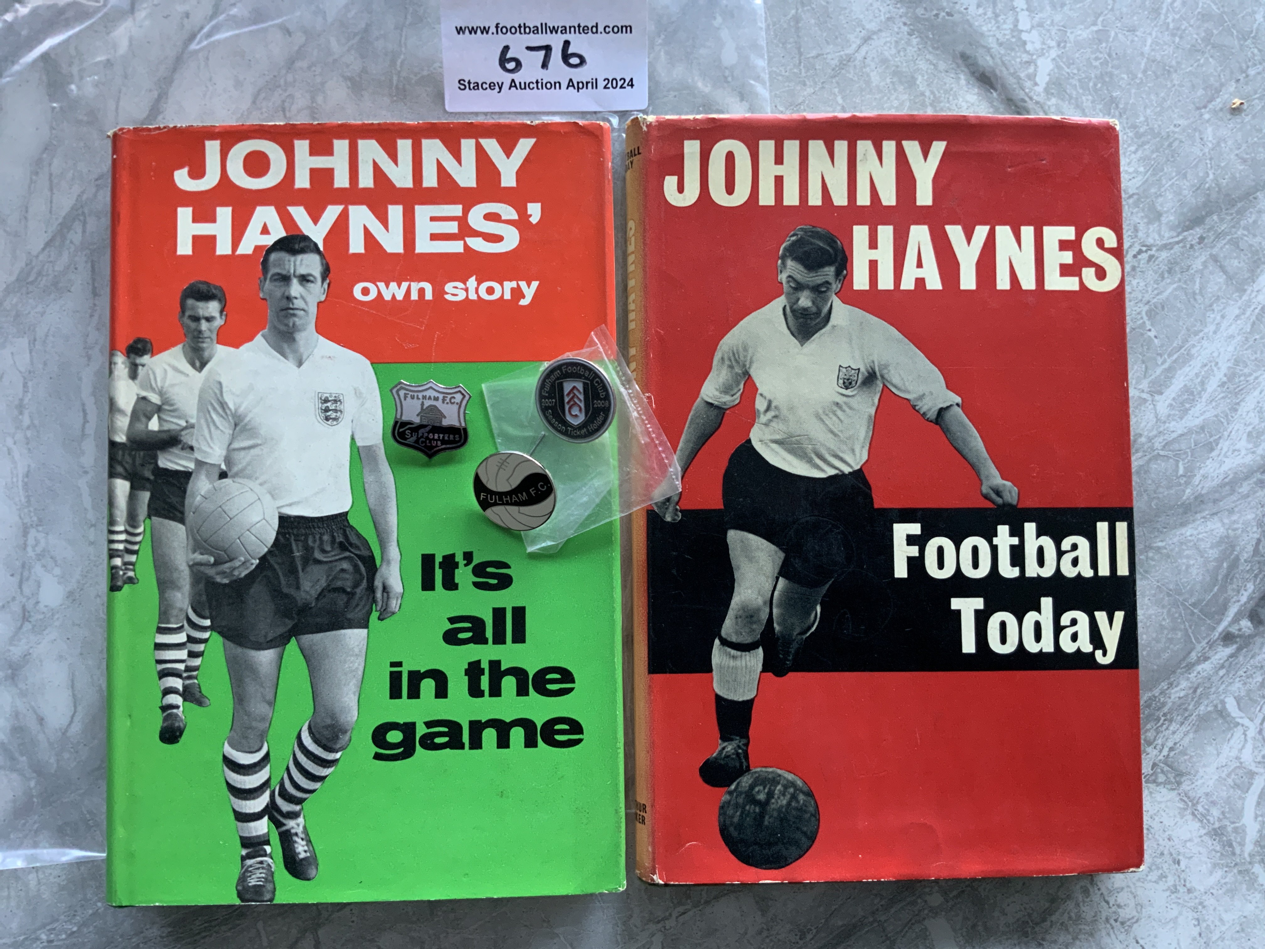 Fulham Football Memorabilia: Two original Johnny H