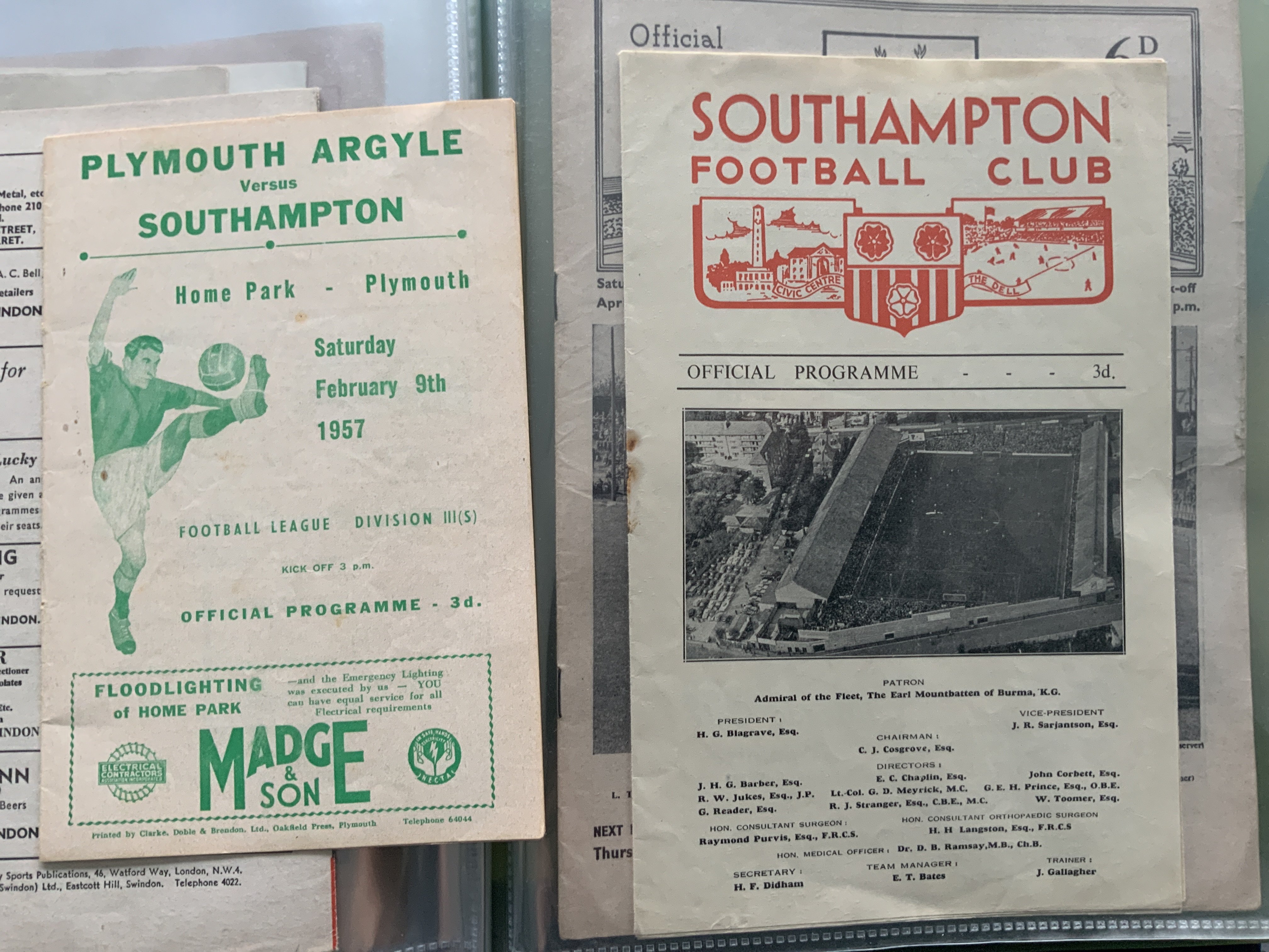 Southampton 1950s Sets Of Football Programmes: 56/ - Image 3 of 4