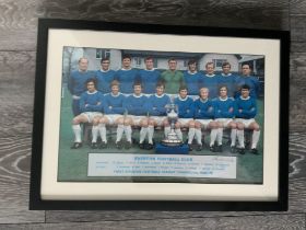Everton 69/70 Champions Signed Framed Football Dis
