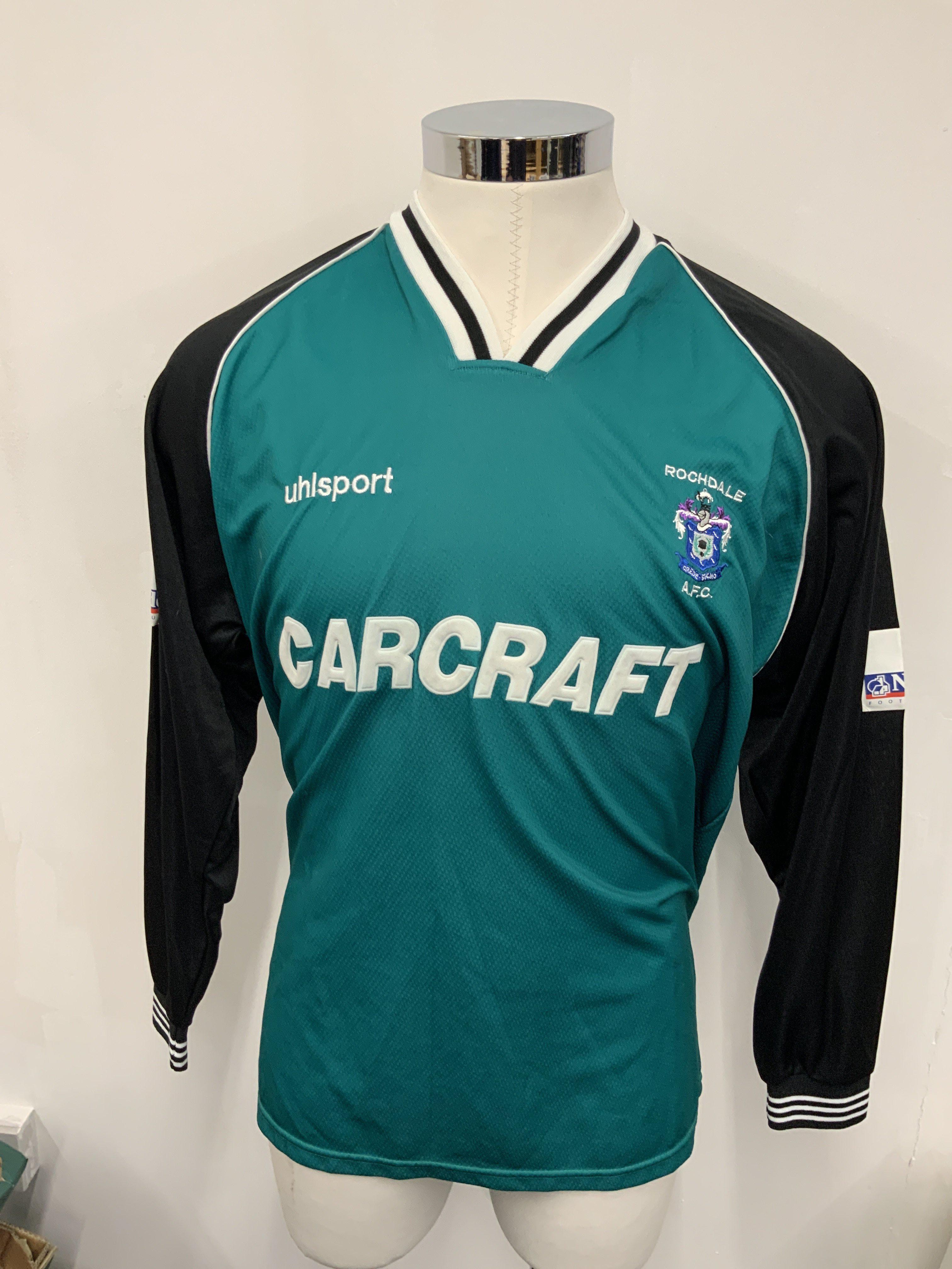 Rochdale 2000 - 2001 Match Worn Football Shirt: Gr - Image 2 of 2