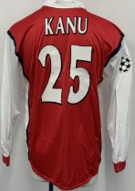 Kanu Arsenal 1999 - 2000 Home Match Worn Football