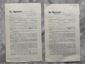 Charlton 60/61 Football Contracts: Original contra
