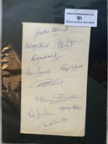1966 England World Cup Winners Signed Autograph Pa
