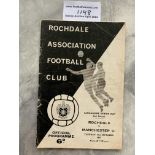 67/68 Rochdale v Manchester United Lancs Cup Footb