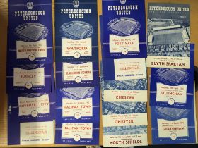 Peterborough United Home Football Programmes: Incl