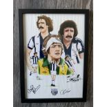 West Brom Signed Framed Print: Ltd edition number