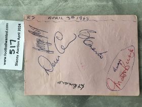 Tottenham + Manchester United 1960s Football Autog