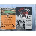 Wolves 1950s Sets Of Football Programmes: 21 aways