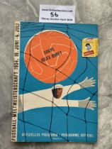 1954 World Cup 3rd Place Play Off Football Program