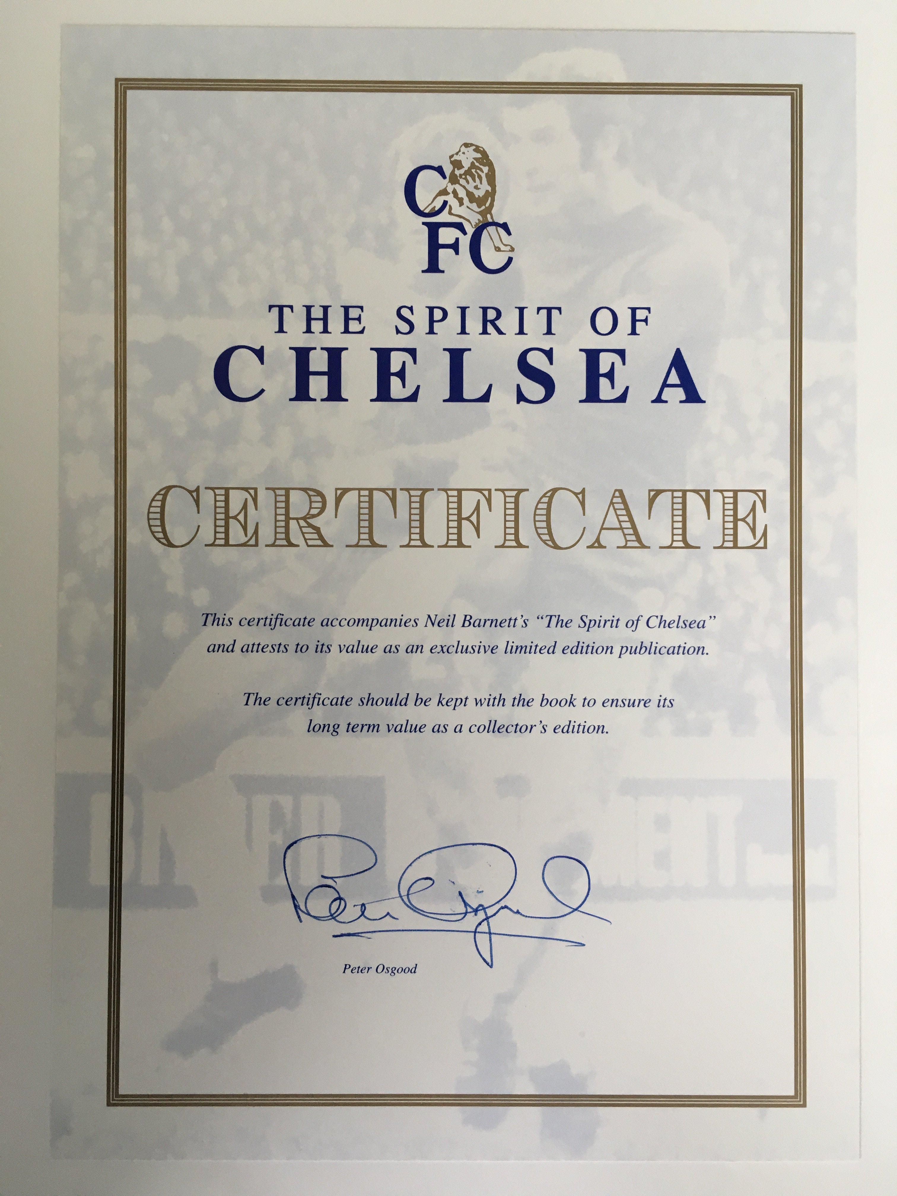 Chelsea Spirit Of Chelsea Football Book: Large emb - Image 2 of 4