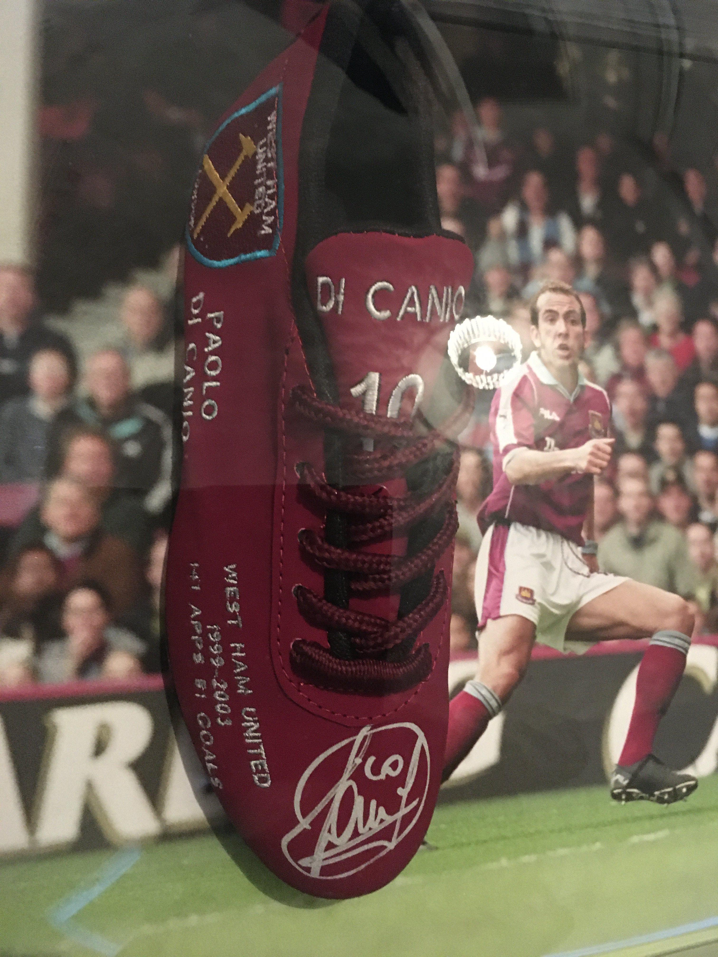 Di Canio West Ham Famous Goal Signed Framed Boot: - Image 2 of 3