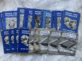 Ipswich Town Home Football Programmes: Small size