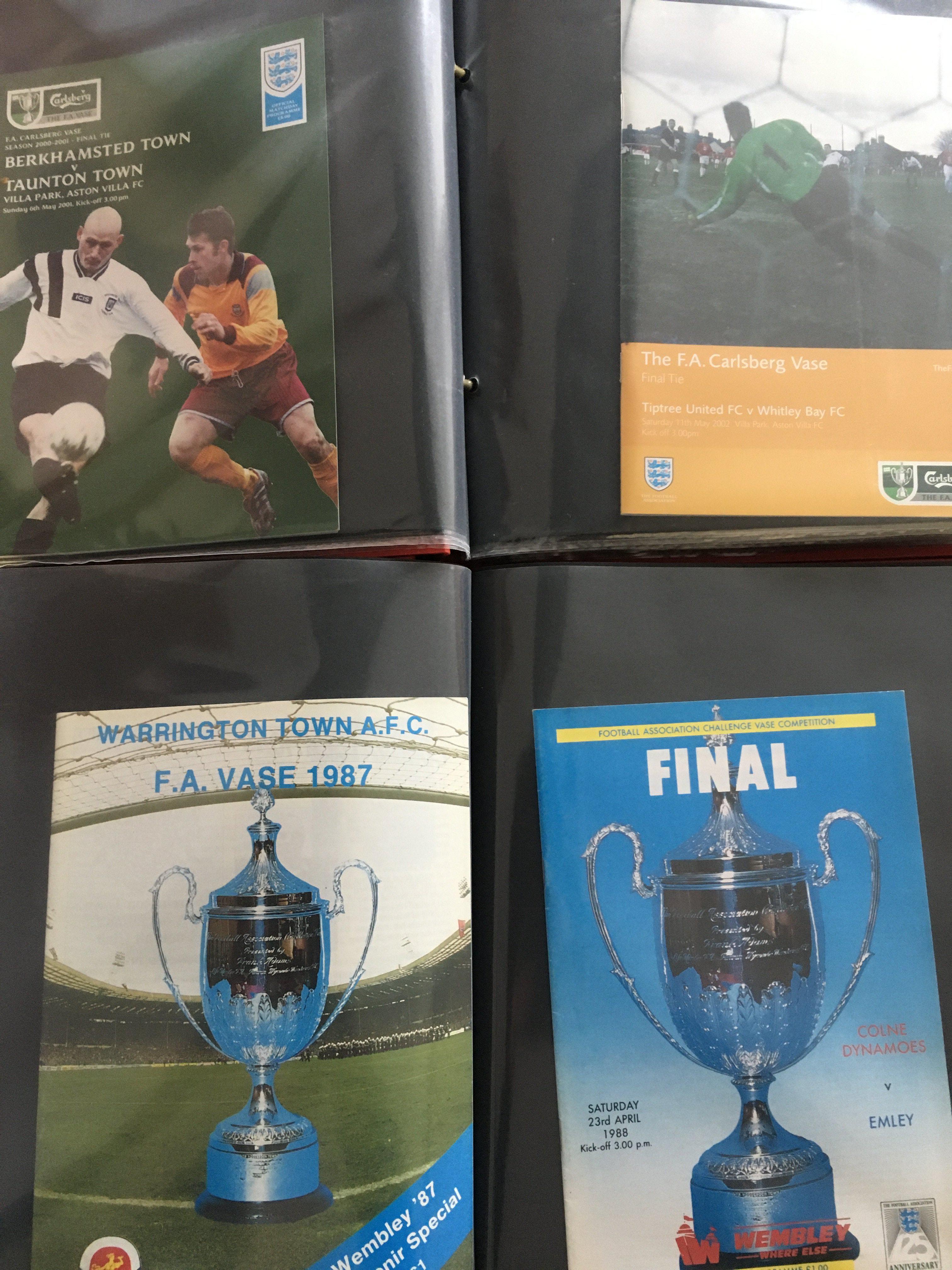FA Vase Complete Final Programme Collection: From - Image 3 of 3