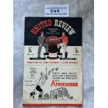 47/48 Manchester United v Chelsea Football Program