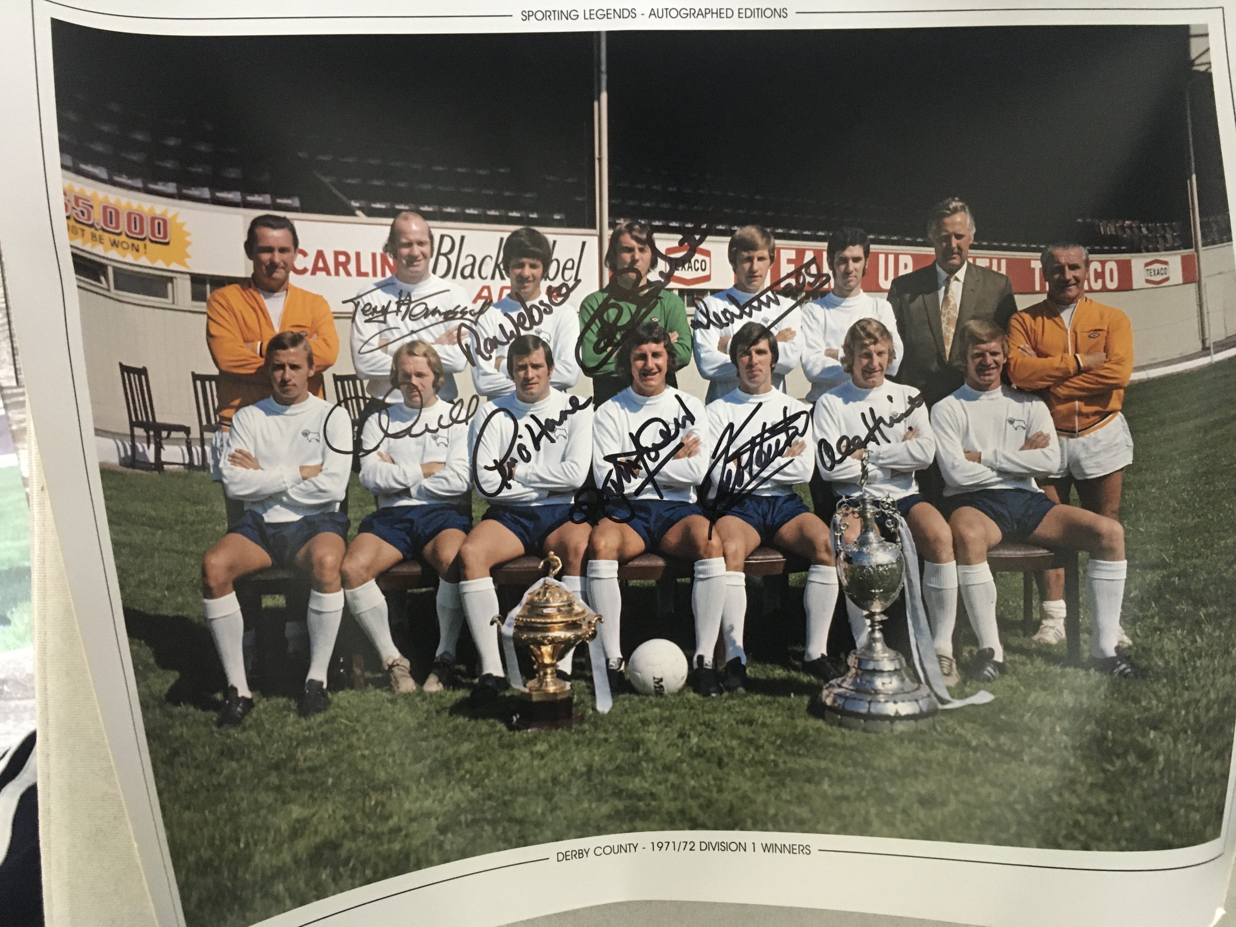 Derby County Legends Signed Football Photos: Some