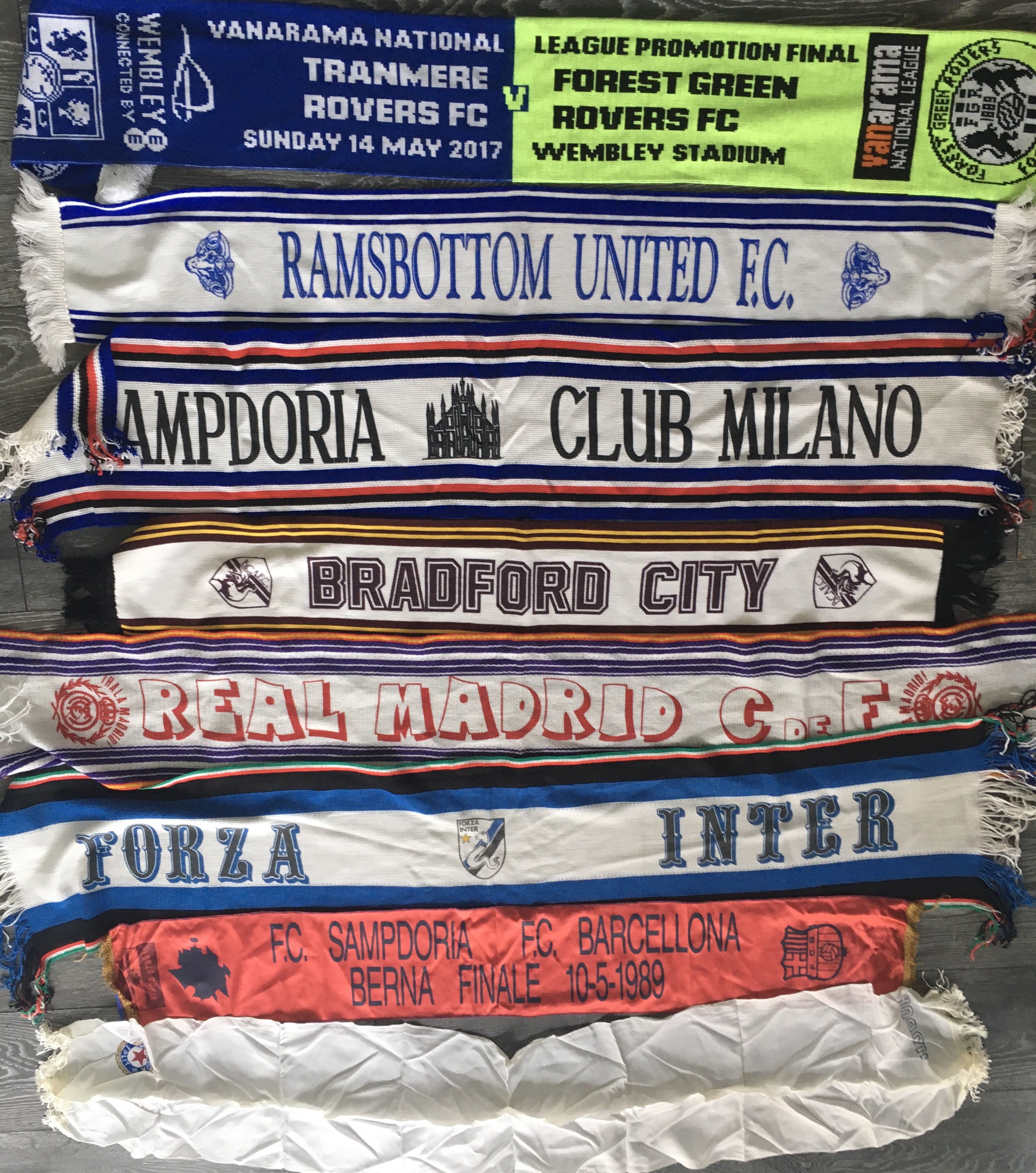 Football Scarf + Flag Collection: Over 20 scarves