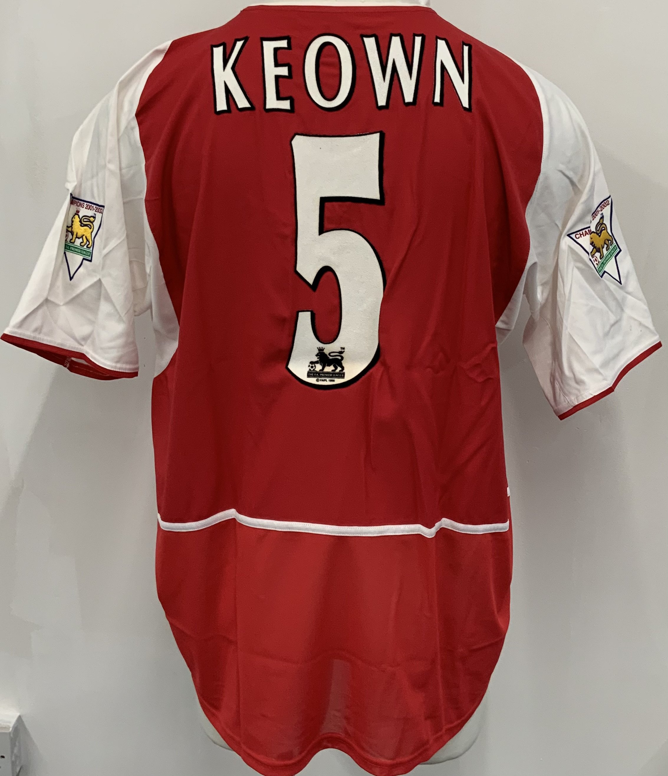 Keown Arsenal 02/03 Home Match Worn Football Shirt