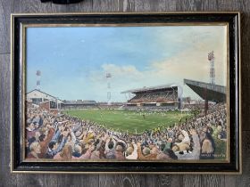 George Odlin Grimsby Town Ground Original Painting