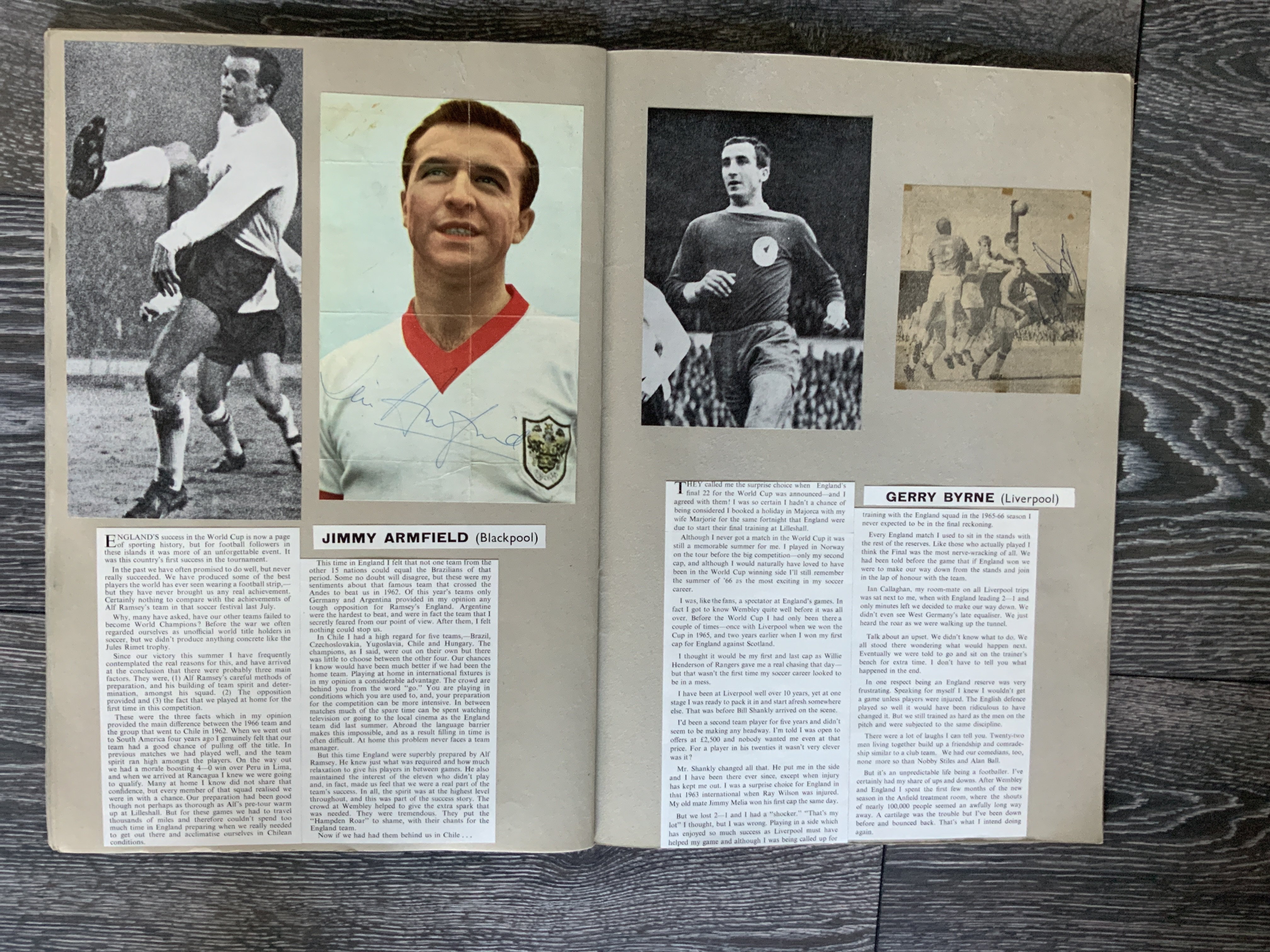 1966 World Cup England Fully Signed Scrapbook: Ori - Image 4 of 5