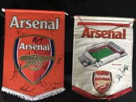 Arsenal Signed Football Pennants: One signed by Ch