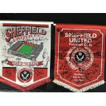 Sheffield United Signed Football Pennants: One han