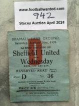 1924 - 1925 Sheffield United v Sheffield Wednesday