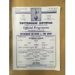 1960s Tottenham Home Football Programmes: Includes