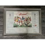 88/89 Arsenal Squad Signed League Champions Framed