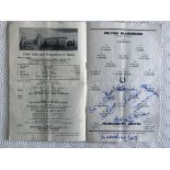 1958 Manchester United Signed FA Cup Final Program