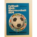 1974 World Cup Final Football Programme: Holland v