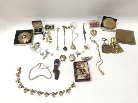 A collection of costume jewellery including vintag