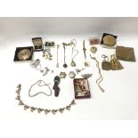 A collection of costume jewellery including vintag