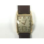 A 1941 Hamilton 'Myron' watch with 10k gold filled