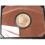 A Cayman island 1972 gold 25 dollar coin proof edi