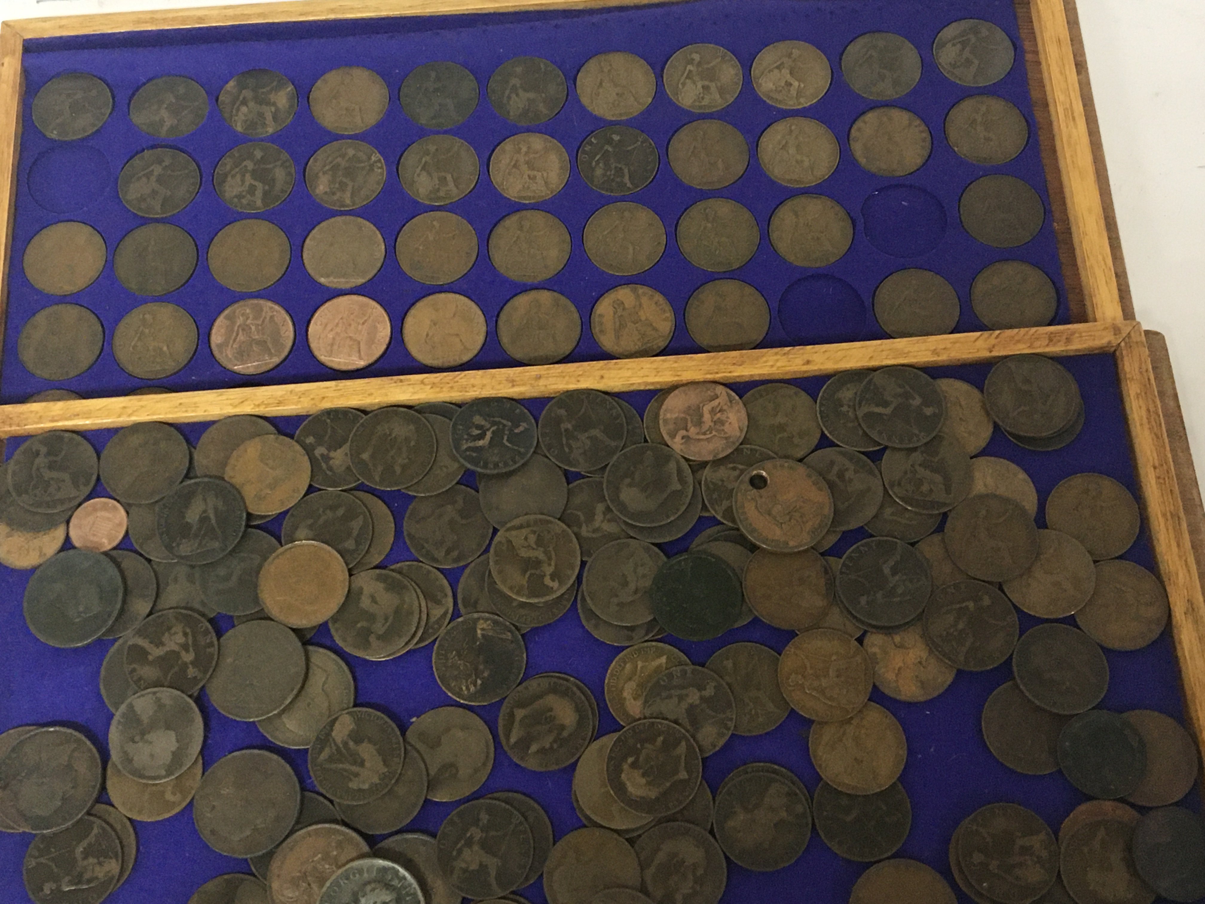 A collection of used circulated British Bronze coinage including George III and later. - Image 2 of 2