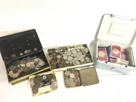 A mixed collection of British coins including Penn