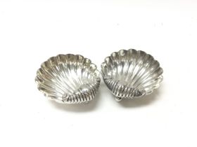 A Well Crafted Pair Of Silver Salts. HM Birmingham