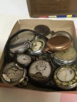 A collection of mixed pocket watches spare or repa