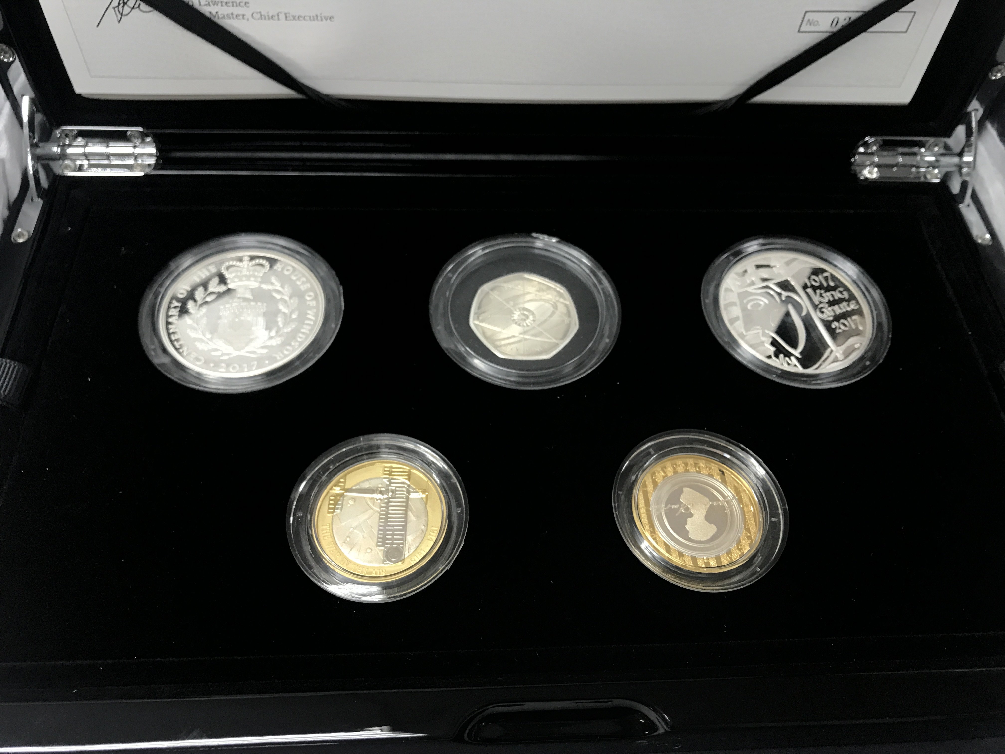 2017 United Kingdom Silver Proof Piedfort coin set - Image 2 of 2