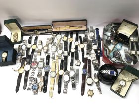 A large collection of assorted watches including S