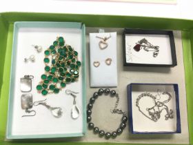 A collection of costume jewellery Including some S