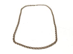 A 9ct gold chain 21.2g and 48cm long.