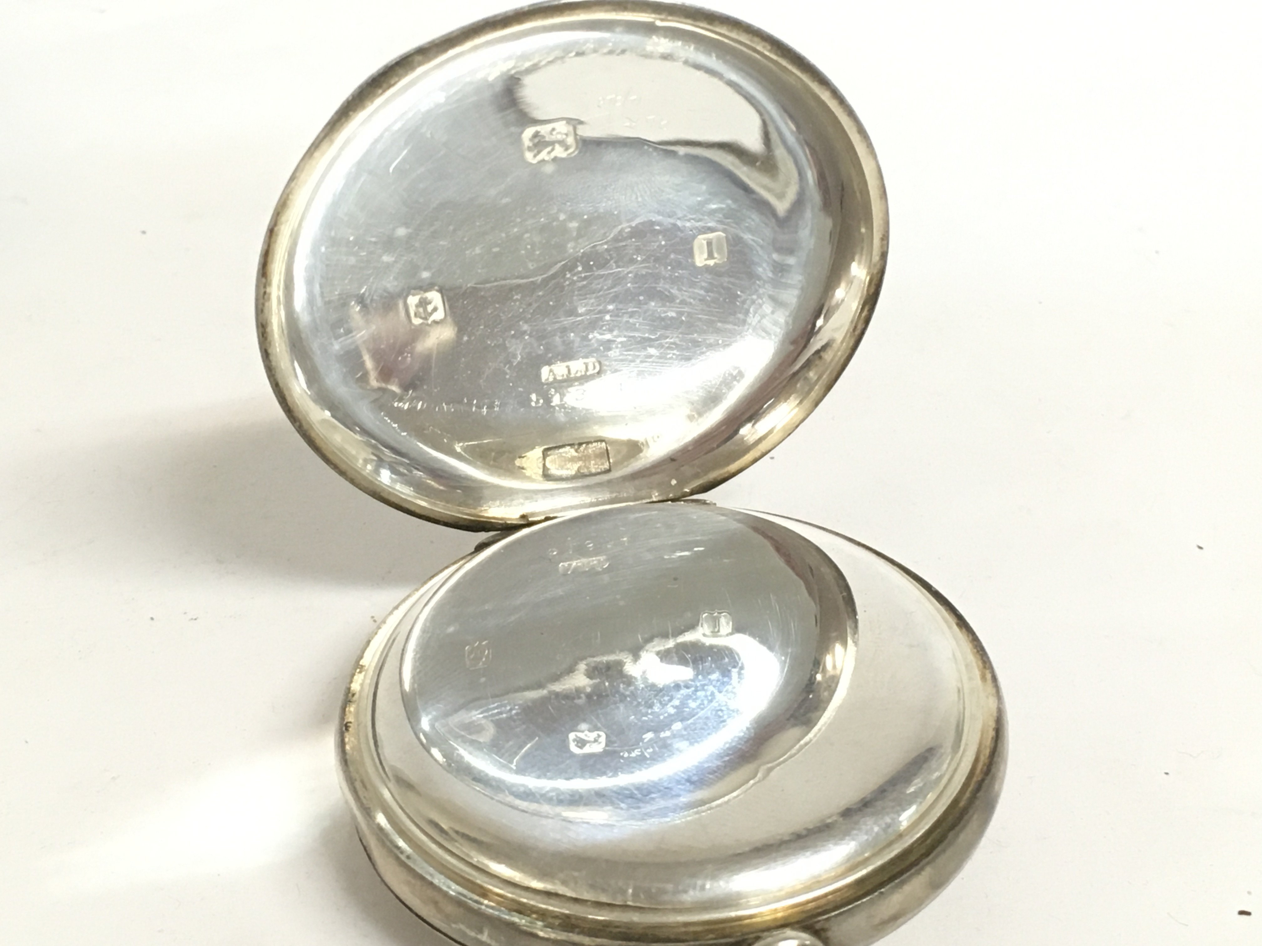 A boxed silver hallmarked half hunter pocket watch - Image 3 of 3