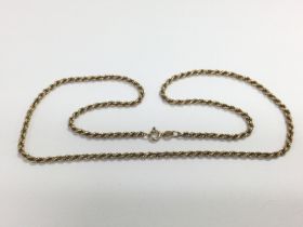 A 9ct gold chain, approx 14.2g. Shipping category