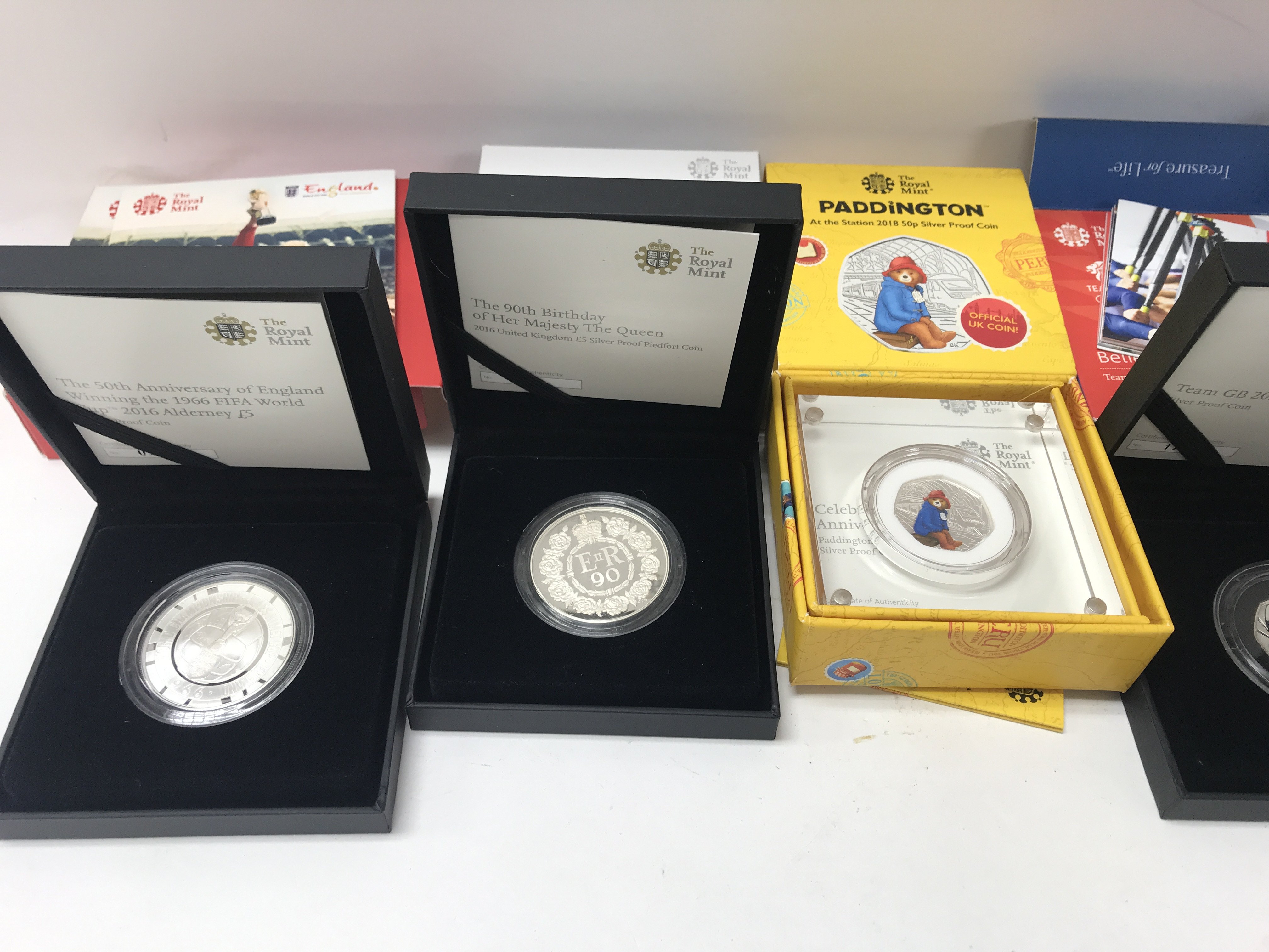 A collection of silver proof coins including Paddi - Image 2 of 3