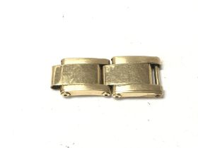 Two 18ct gold watch links. Approx 9mm diameter and