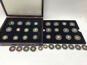 A lovely collection of 36 999 fine gold proof coin