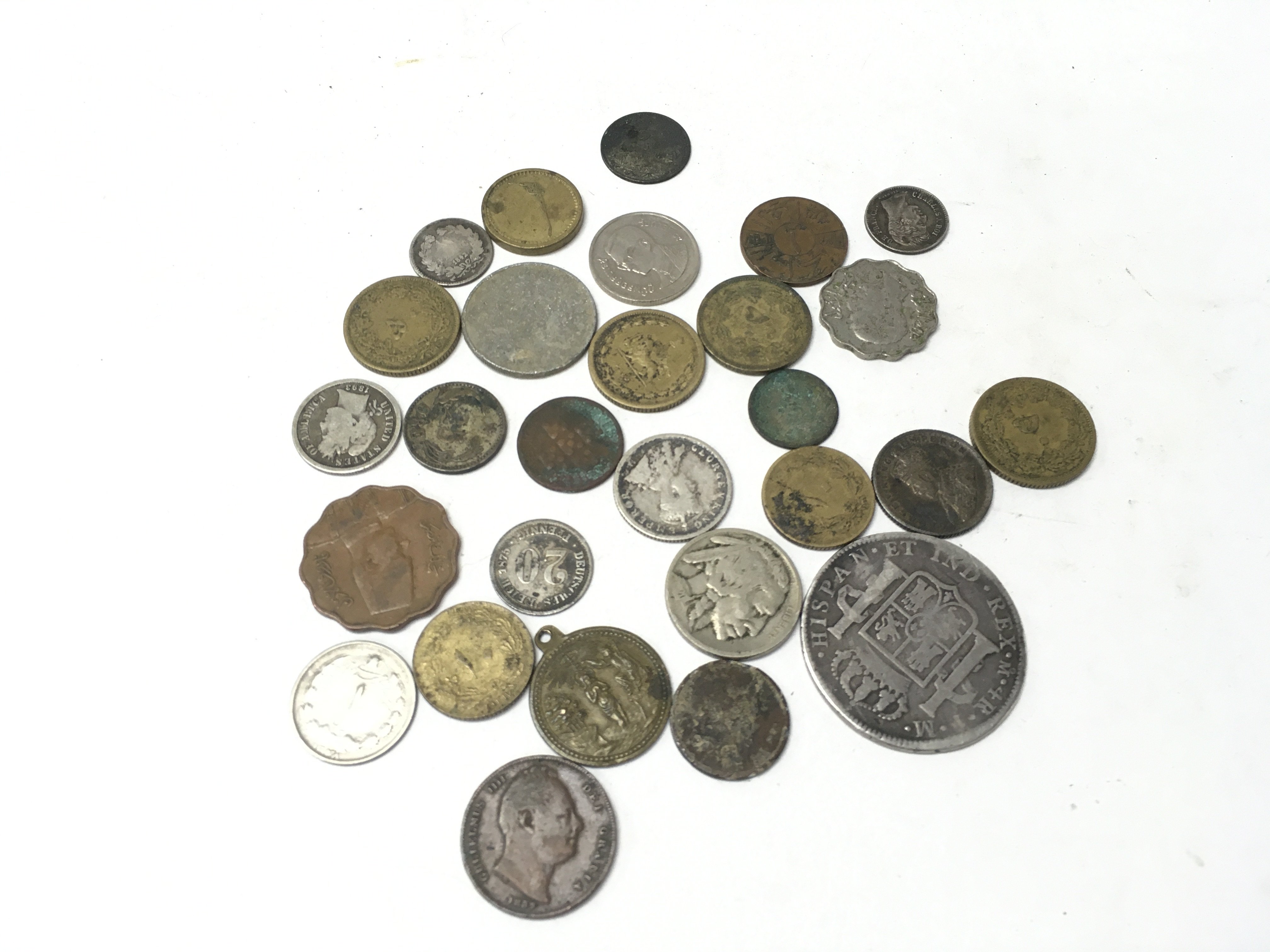 A collection of coinage including a George III 177 - Image 2 of 2